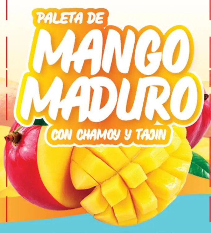 Paleta Mango Maduro chamoy y tajin